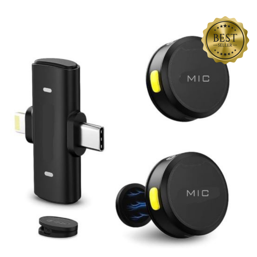 KIT - SUPORTE DE MESA + BASTÃO DE LED RGB + MICROFONE DE LAPELA MAX