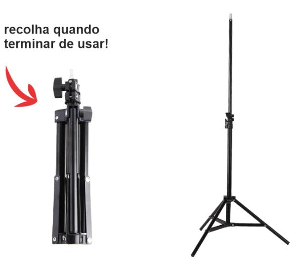 KIT - Master Ring 80w + Microfone de lapela max + Selfie light max