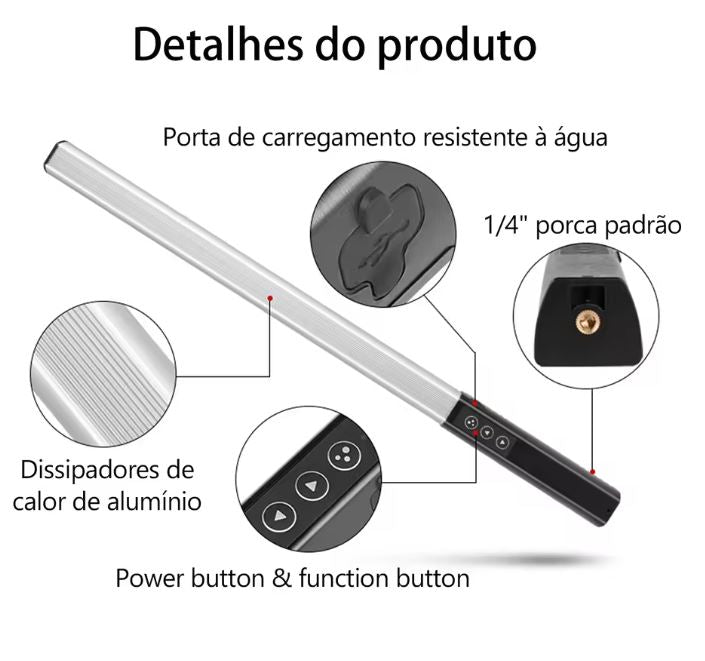 Batão de led RGB Max