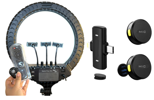 Kit - Master Ring 80w + microfone de lapela max