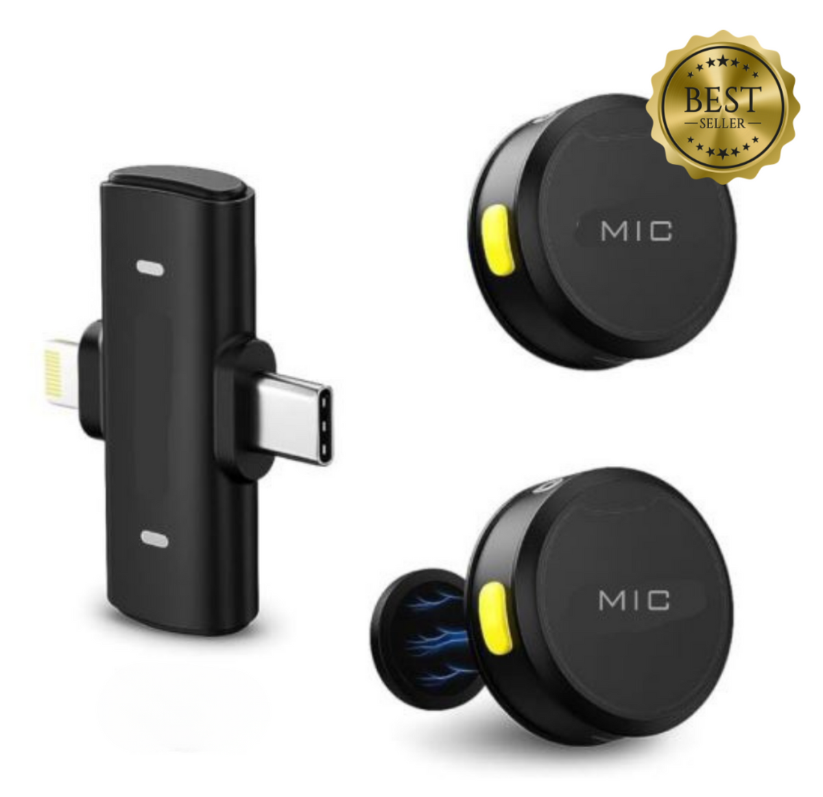 KIT - SUPORTE DE MESA + BASTÃO DE LED RGB + MICROFONE DE LAPELA MAX