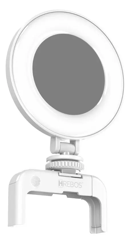 Luz de selfie com espelho
