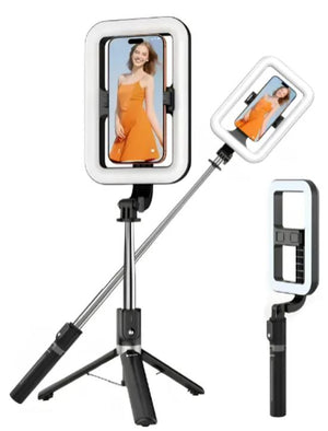 Ring Light Retangular com Tripé